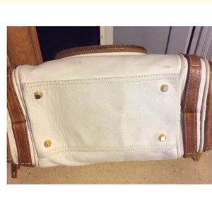 Junior Drake Bags - Junior Drake White Leather Satchel Junior Drake Bags - Junior Drake White Leather Satchel
